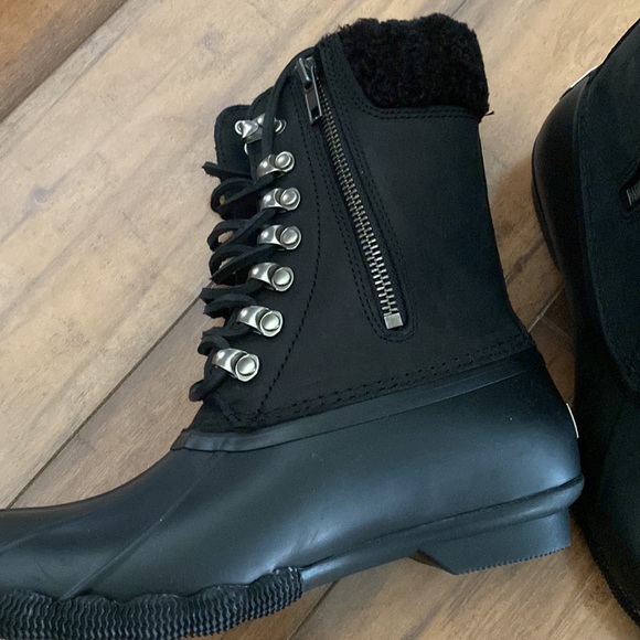 NWOT- Sperry saltwater tall leather duck boots - Picture 10 of 11